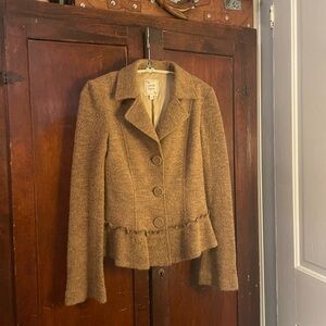 Nanette Lepore Camel Wool Blend Blazer
